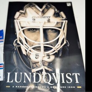 New York Rangers Lundqvist book